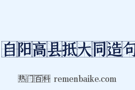 自阳高县抵大同造句是什么意思的图片